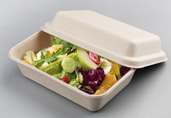 水果沙拉盒 可分解餐盒，餐具紙漿碗，外送沙拉碗，外帶盒